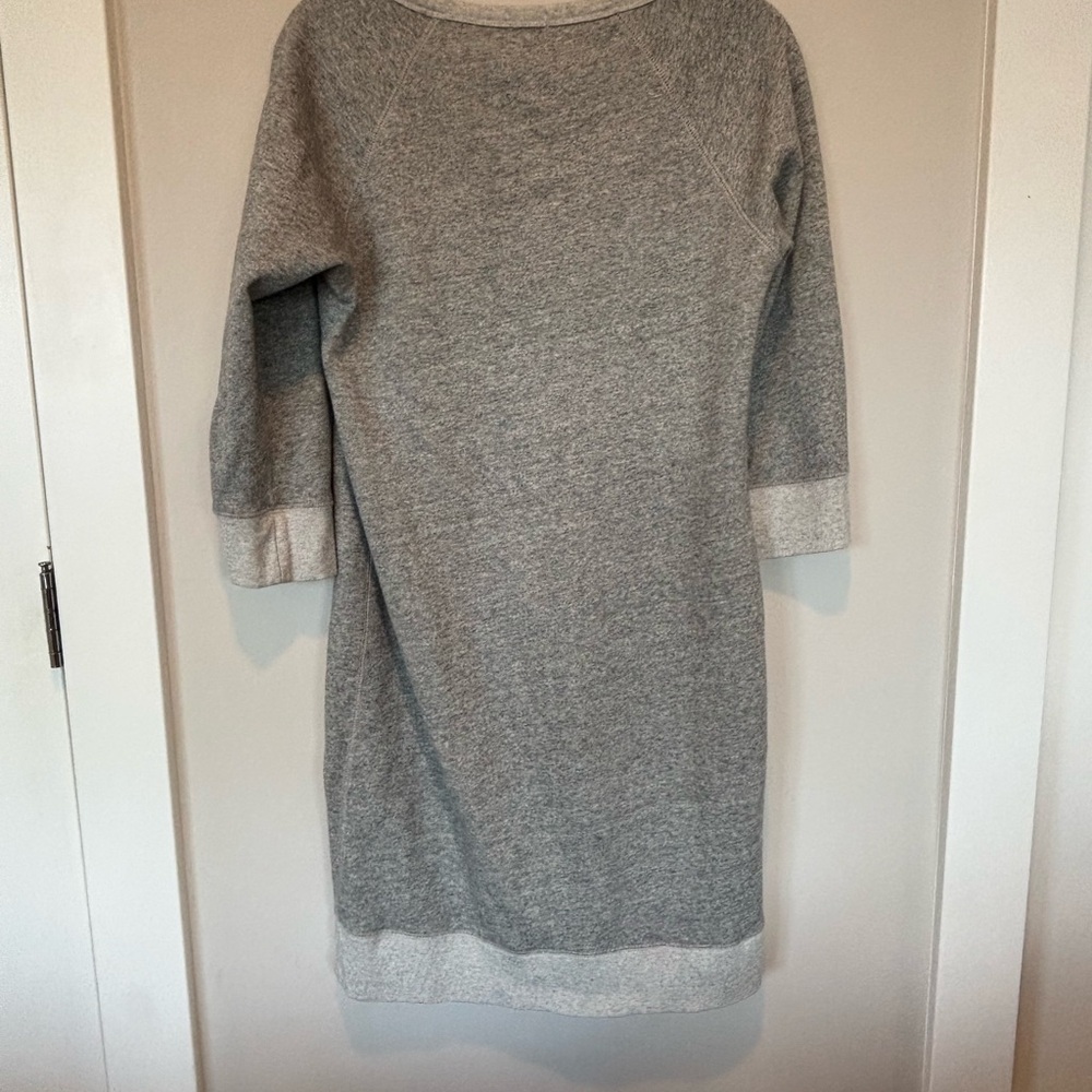 J. Crew Light Gray Sweatshirt Dress - Picture 2 of 4